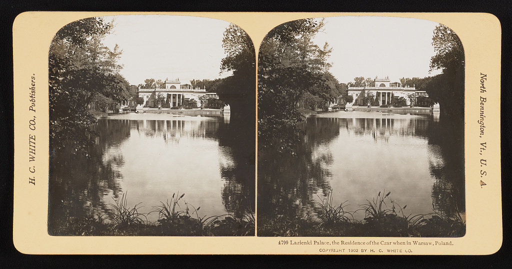 Lazienki Palace, the residence of the czar in Warsaw, Poland