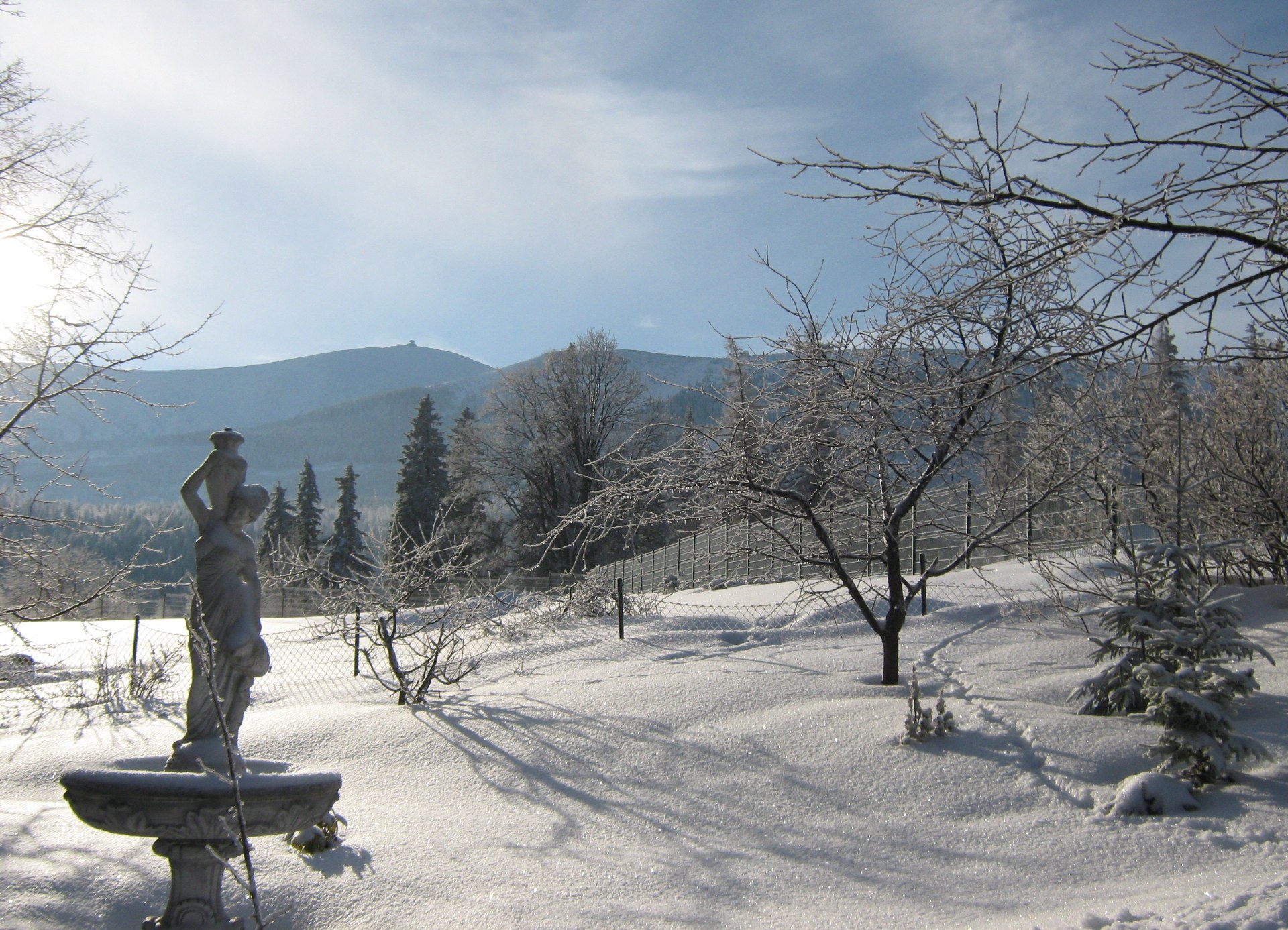 Karpacz widok na śnieżkę