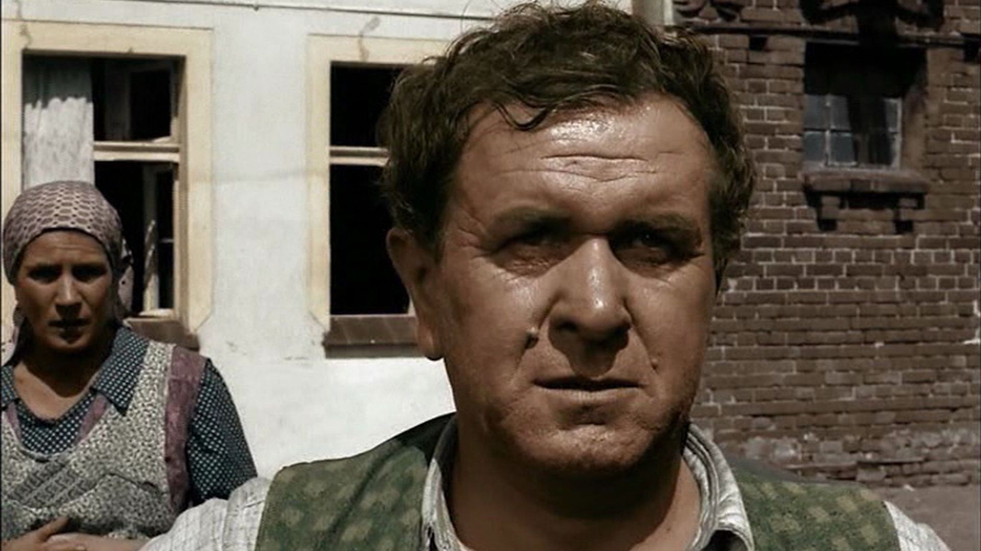 Kargul podejdź no do płota... Scena z filmu "Sami swoi"