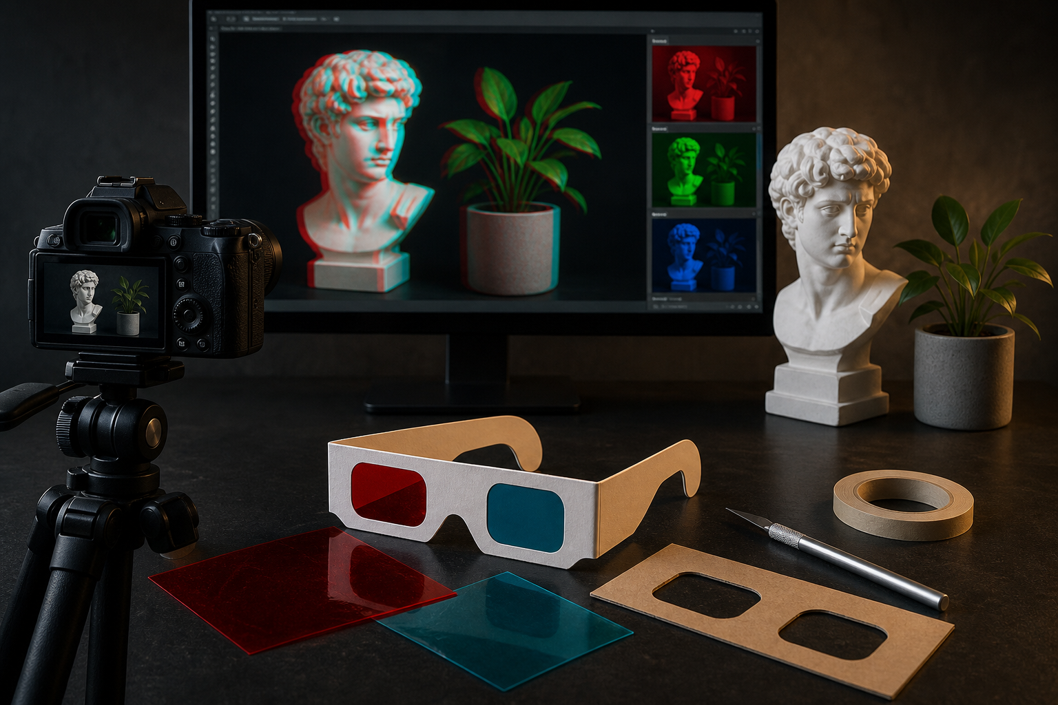 How to Make a Red–Cyan Anaglyph Yourself