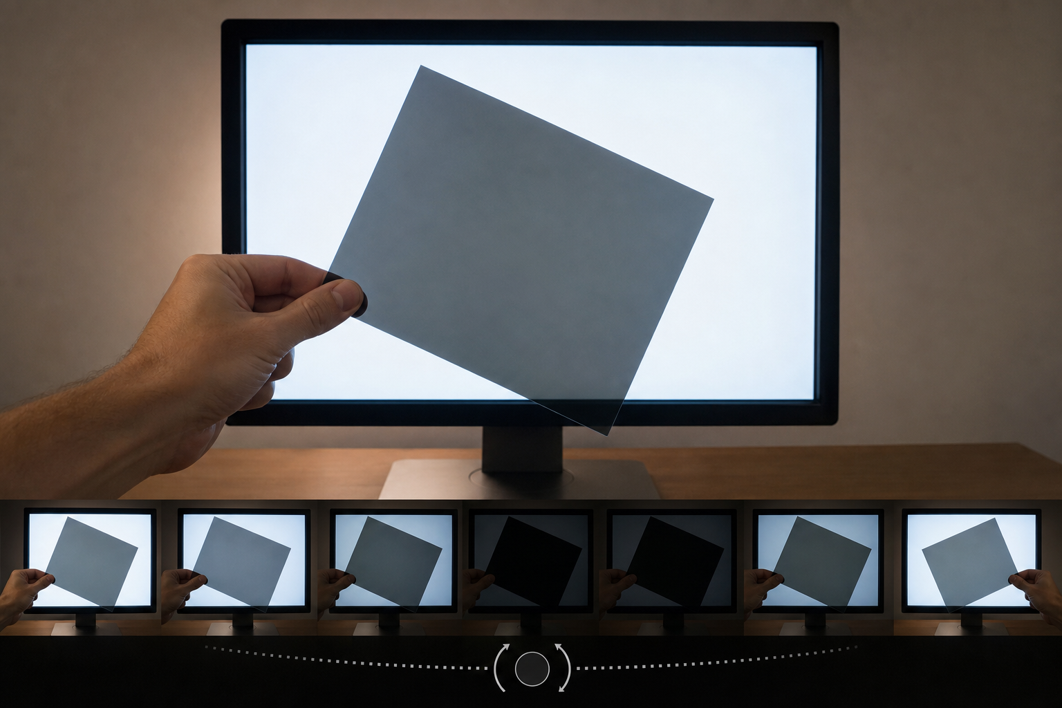 At-Home Polarizing Film Test Using an LCD Monitor